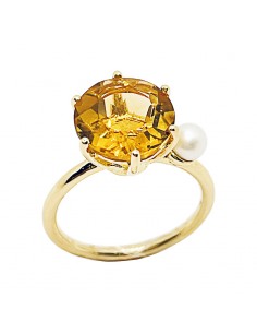 Anillo Solitario Redondo Oro