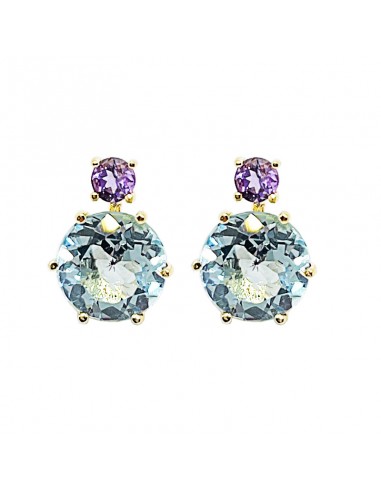 Pendientes Tresillos Redondos Oro