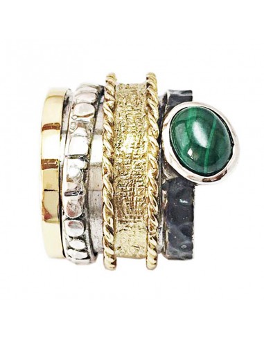 Anillo Cimborrio Malaquita