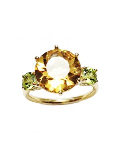 Anillo Tresillo Citrino 2