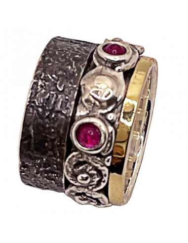 Anillo Cúpula Rubíes