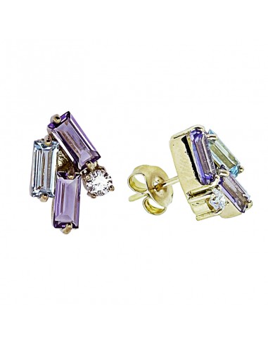 Pendientes Baguettes Multicolor