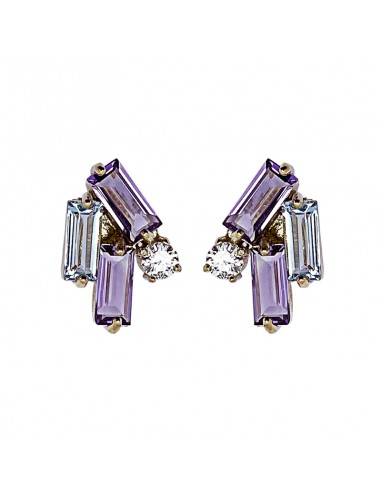 Pendientes Baguettes Multicolor