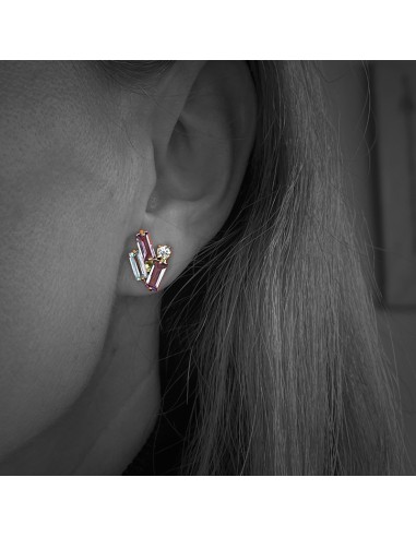 Pendientes Baguettes Multicolor