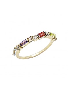 Anillo Baguettes Multicolor
