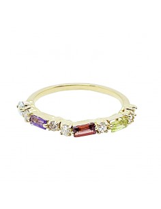 Anillo Baguettes Multicolor 2