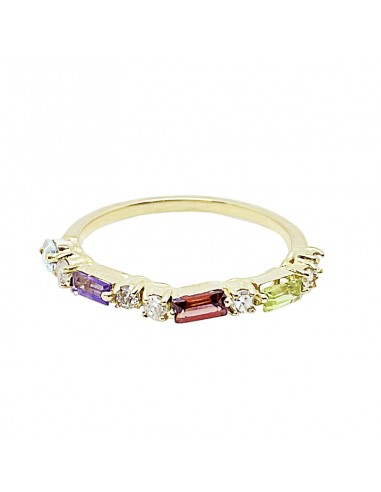 Anillo Baguettes Multicolor