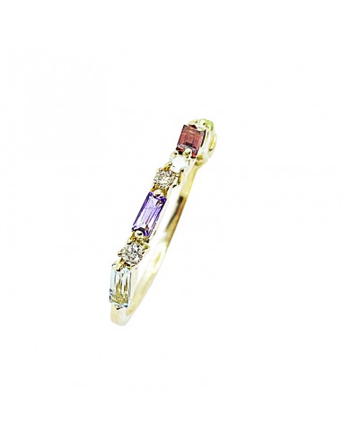 Anillo Baguettes Multicolor
