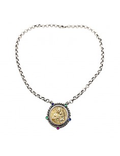 Colgante con cadena Románico
