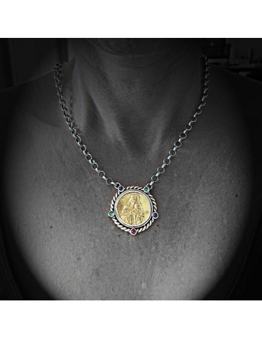 Colgante con cadena Románico