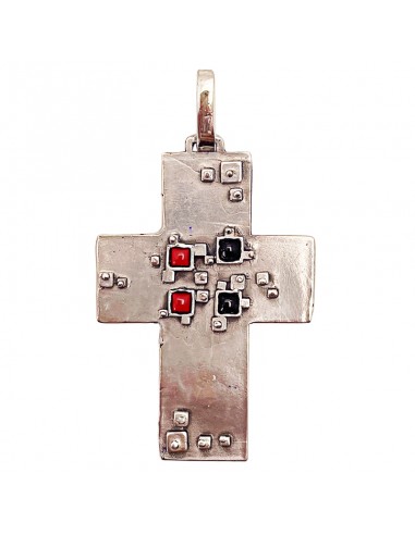 Cruz Plata Onix Coralina