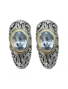 Pendientes Art-Deco Plata...