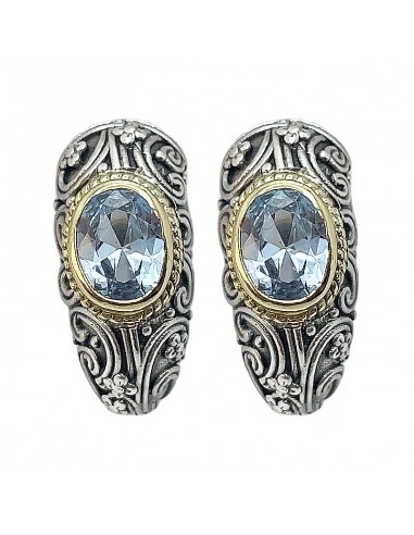 Pendientes Art-Deco Plata de Ley...