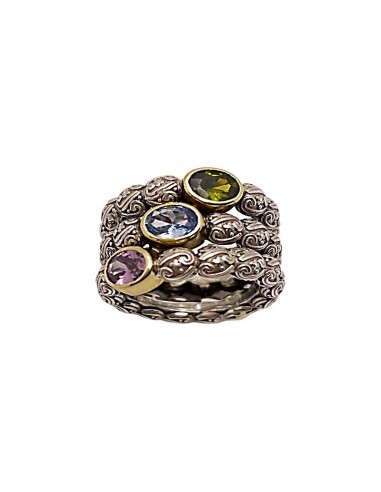 Anillo Art-Deco Triple