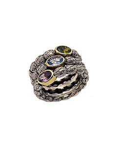 Anillo Art-Deco Triple
